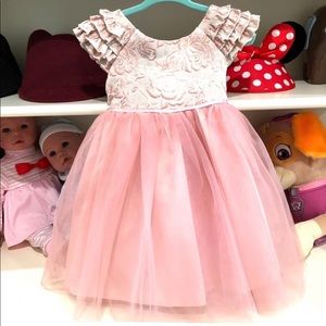 Laura Ashley Toddler Baby Tutu Ruffle Dress Size 24 months 2T